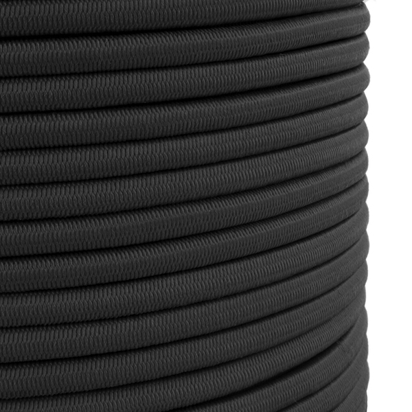 Black Elastic Bungee Rope Shock Cord Tie Down